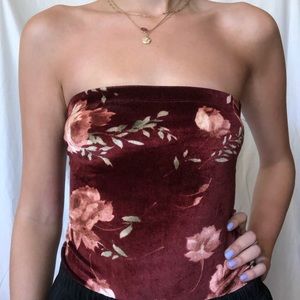 Urban Outfitters velvet bodysuit